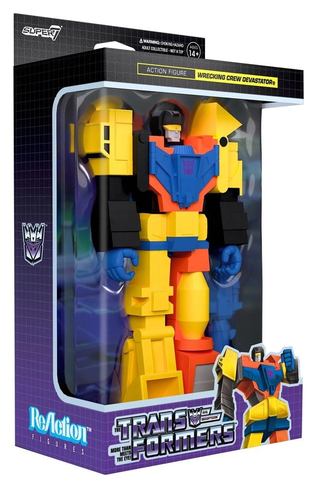 Transformers ReAction Action Figure Devastator 10 cm - Super7