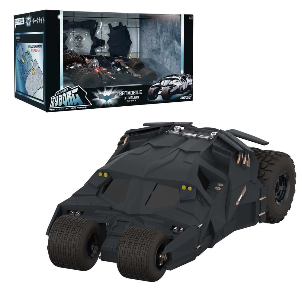 Batman 1989 Super Cyborg Veicolo Batmobile Tumbler (Full Color) 33 cm – Super7