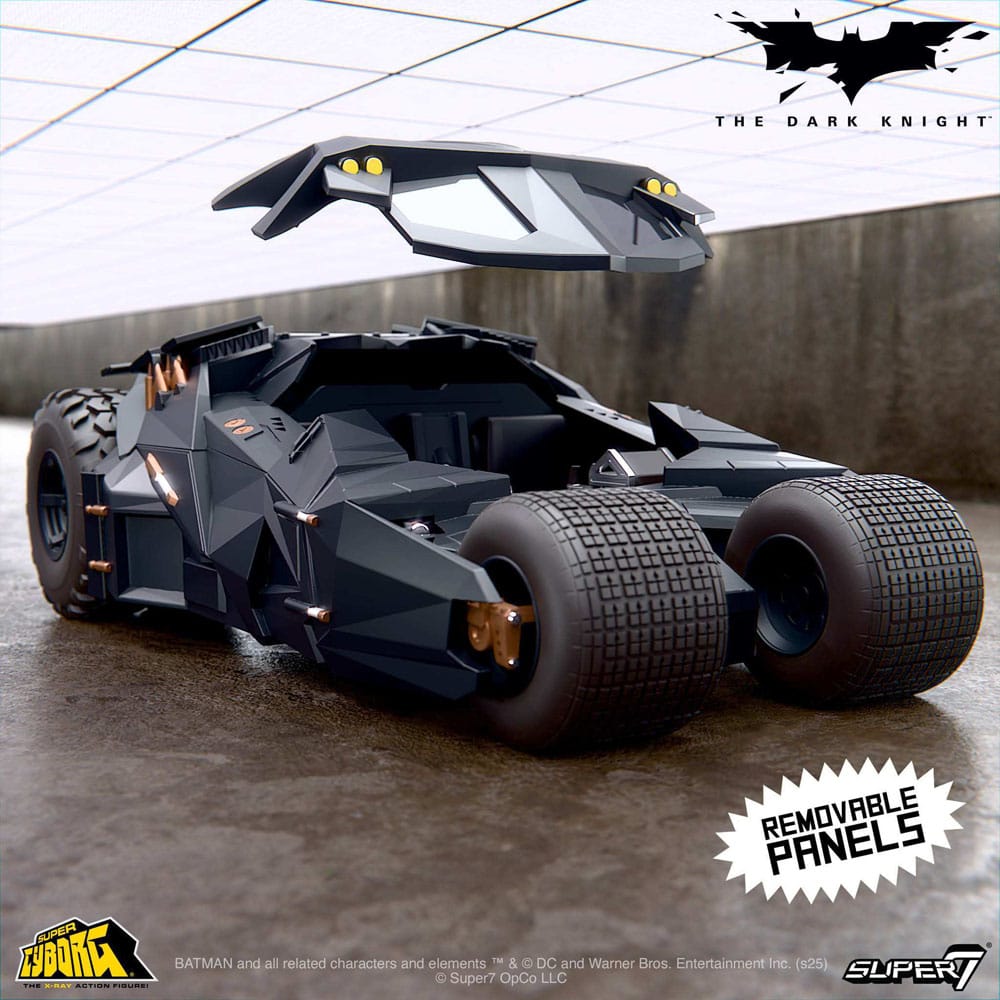 Batman 1989 Super Cyborg Veicolo Batmobile Tumbler (Full Color) 33 cm – Super7