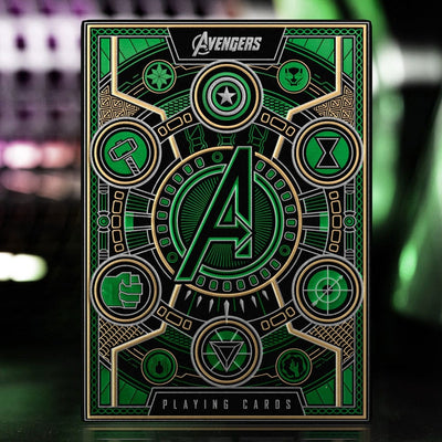 Avengers - The Infinity Saga Mazzo di Carte da Poker Verde - Theory11