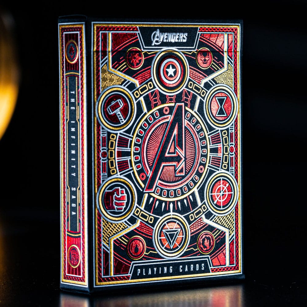 Avengers - The Infinity Saga Mazzo di Carte da Poker, Versione Rossa - Theory11