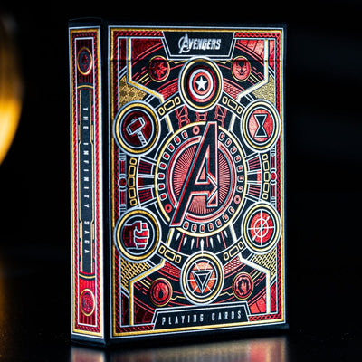 Avengers - The Infinity Saga Mazzo di Carte da Poker, Versione Rossa - Theory11