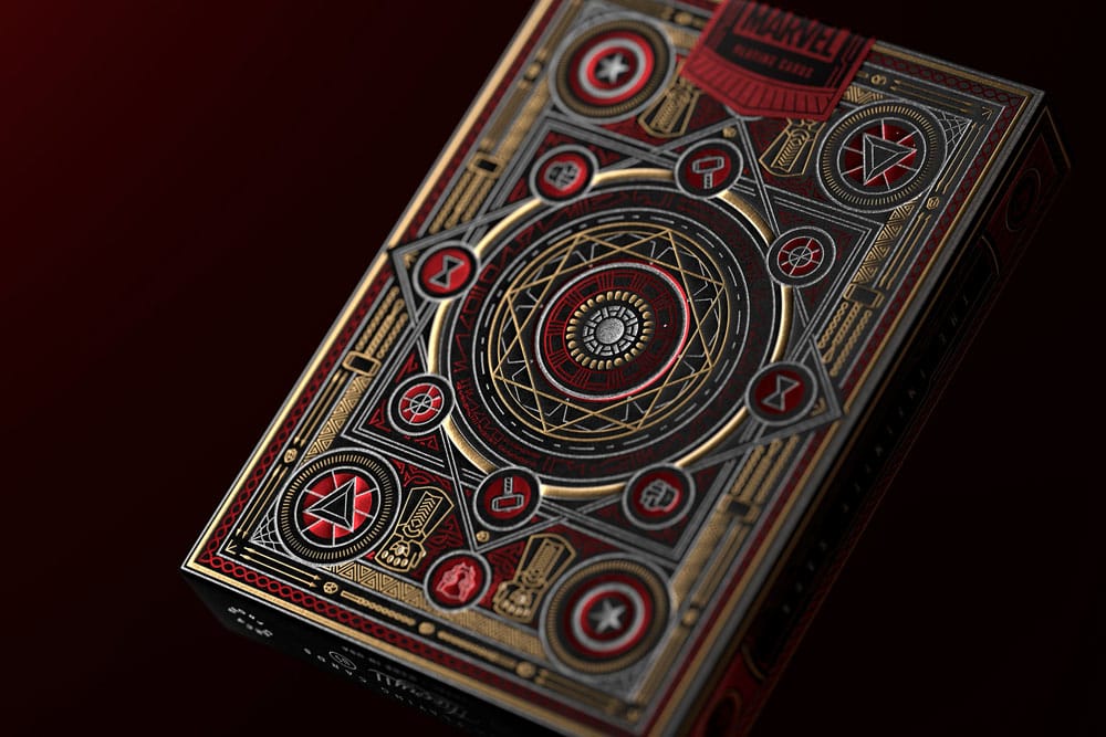 Avengers - The Infinity Saga Mazzo di Carte da Poker, Versione Rossa - Theory11