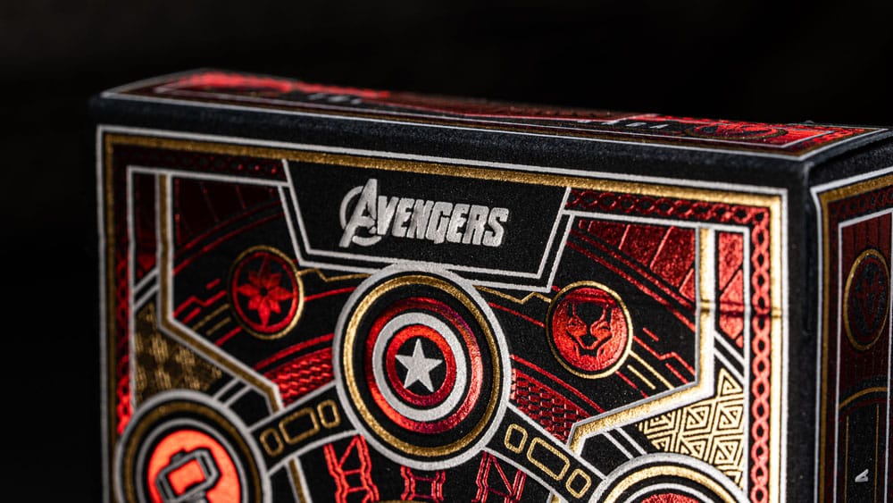 Avengers - The Infinity Saga Mazzo di Carte da Poker, Versione Rossa - Theory11