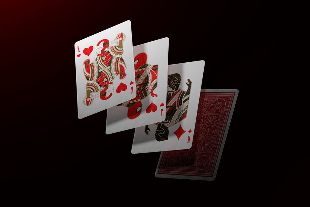 Avengers - The Infinity Saga Mazzo di Carte da Poker, Versione Rossa - Theory11
