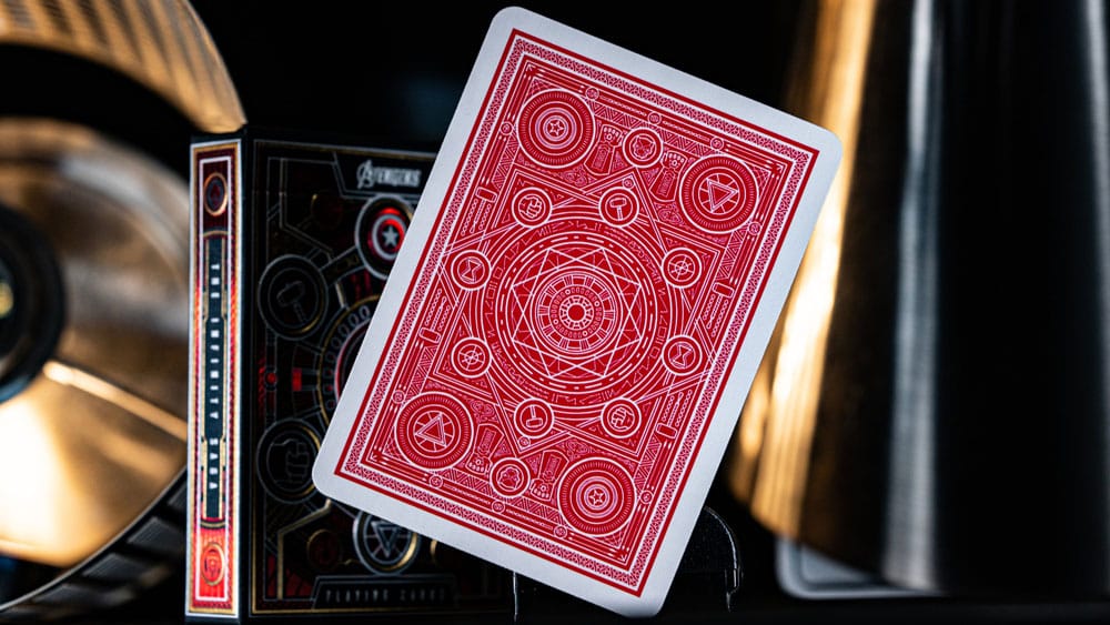 Avengers - The Infinity Saga Mazzo di Carte da Poker, Versione Rossa - Theory11