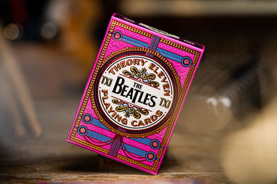 The Beatles Mazzo di Carte da Poker Rosa - Theory11