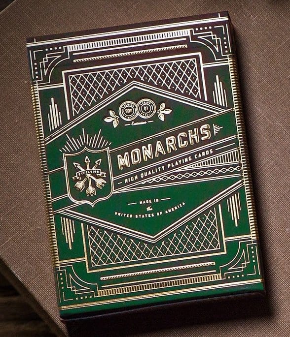 Theory 11 Monarch Green Mazzo di Carte da Poker Premium