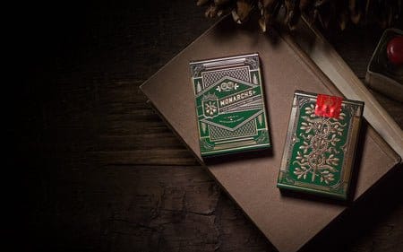 Theory 11 Monarch Green Mazzo di Carte da Poker Premium
