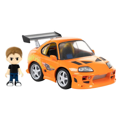Fast & Furious Q-Village Veicolo con mini-figura Toyota Supra JZA80 9 cm Takara Tomy