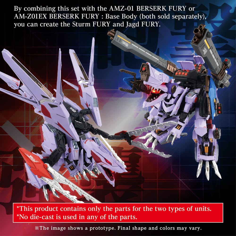 Zoids Set di accessori per modellismo AM-Z01CP Berserk Fury Sturm e Jagd Unit - Takara Tomy