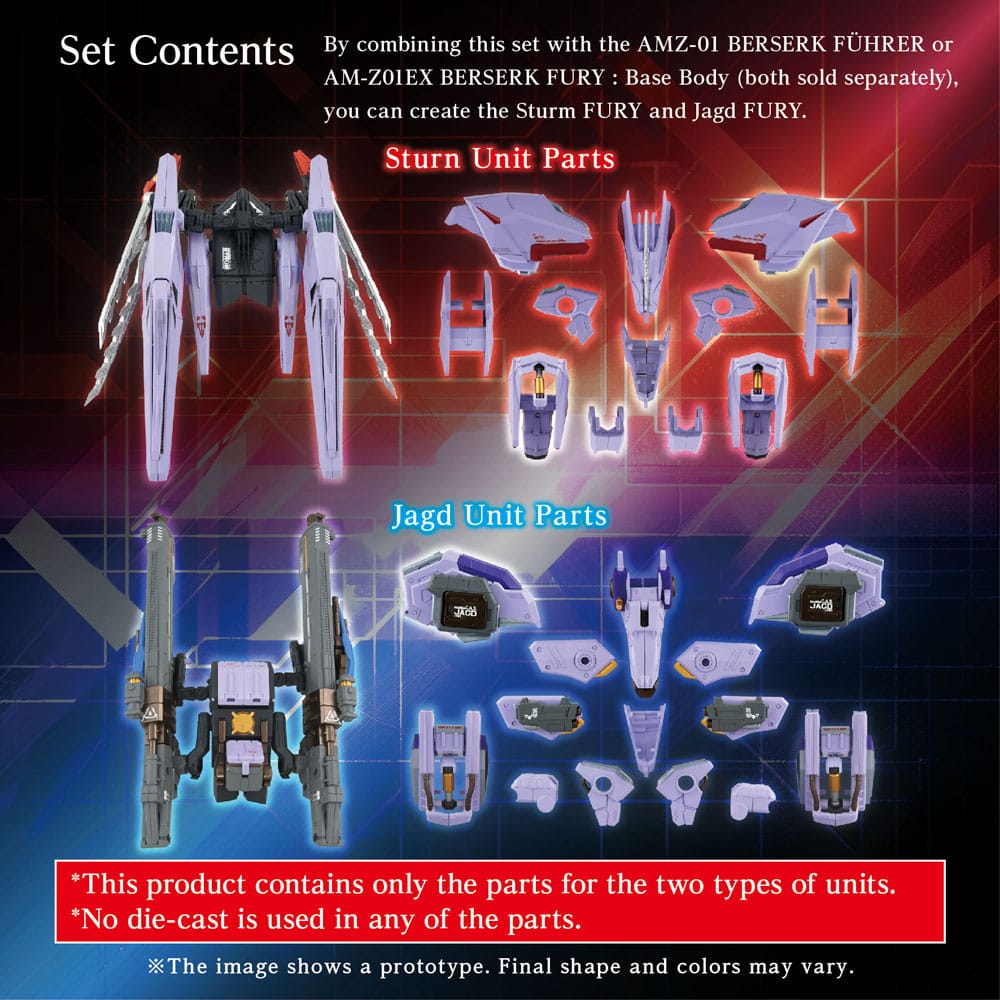 Zoids Set di accessori per modellismo AM-Z01CP Berserk Fury Sturm e Jagd Unit - Takara Tomy