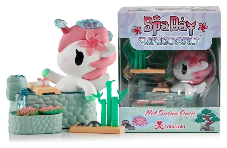 Tokidoki Unicorno Spa Day Hot Springs Oasis – Minifigura in PVC 7 cm