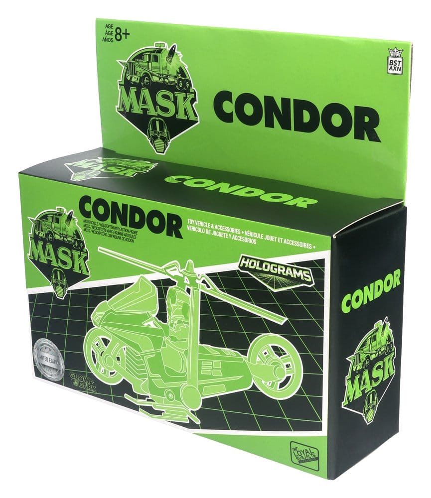 M.A.S.K. Condor Variante Ologramma The Loyal Subjects - Veicolo con Brad Turner luminescente
