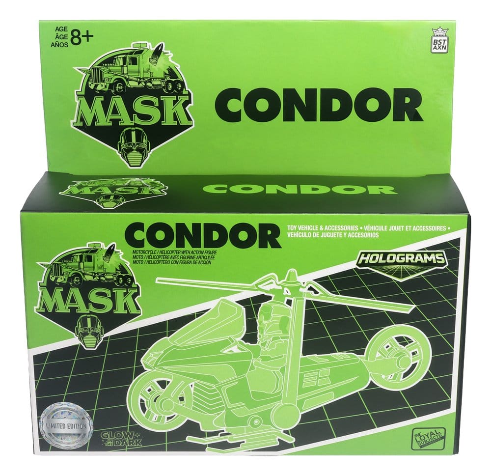M.A.S.K. Condor Variante Ologramma The Loyal Subjects - Veicolo con Brad Turner luminescente