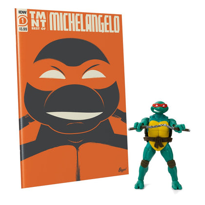 The Loyal Subjects - Teenage Mutant Ninja Turtles - BST AXN x IDW Action Figure & Comic Book Michelangelo Exclusive 13 cm