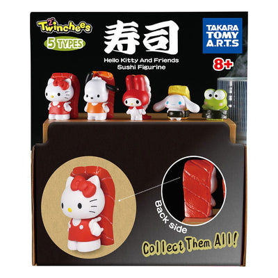 Sanrio Twinchees Mini Figure Hello Kitty & Friends Sushi Kawai 5 cm Display (24) - Takara Tomy