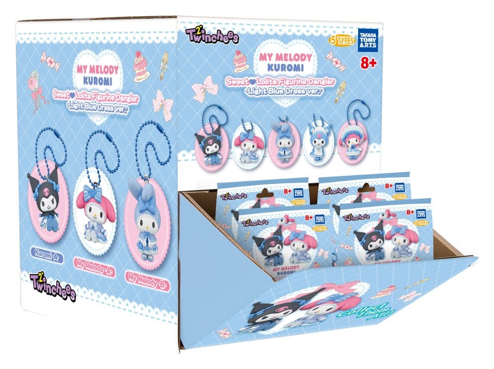 Sanrio Twinchees Mini Figures My Melody x Kuromi Sweet Lolita 5 cm Blind Pack Display (24)
