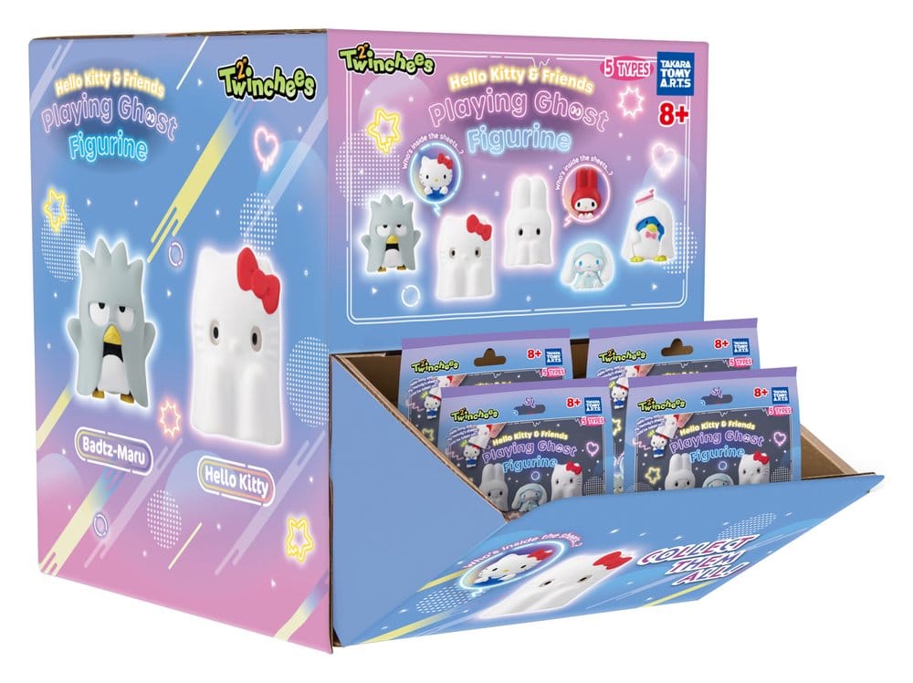 Sanrio Twinchees Mini Figures Hello Kitty & Friends Playing Ghost 5 cm Blind Pack Display (24) - Takara Tomy