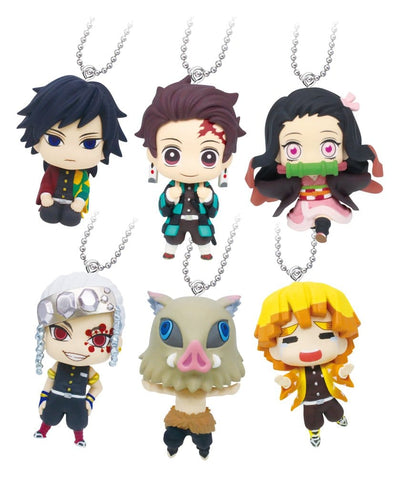 Demon Slayer: Kimetsu no Yaiba Portachiavi Swing Danglers 3 cm - Capsule a Sorpresa Display da 24