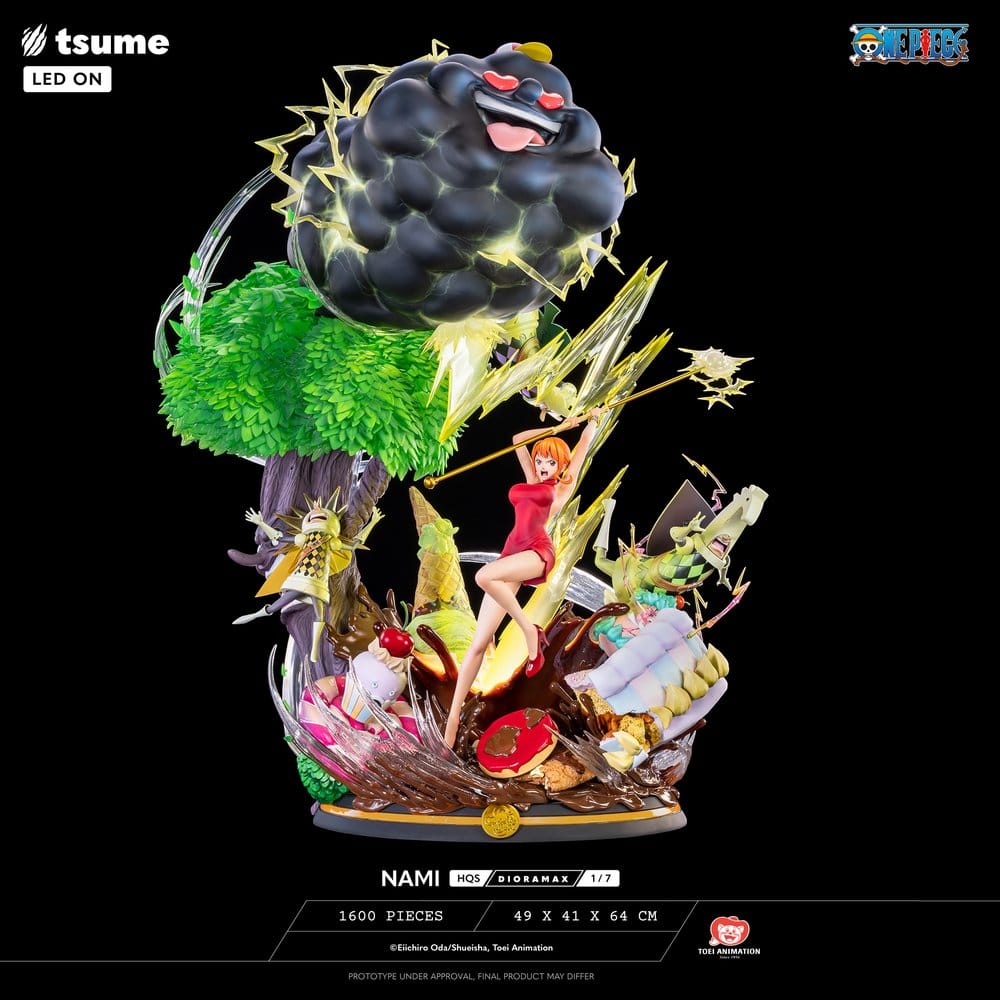 Statua Diorama One Piece HQS Dioramax Nami 1/6 Tsume 64 cm