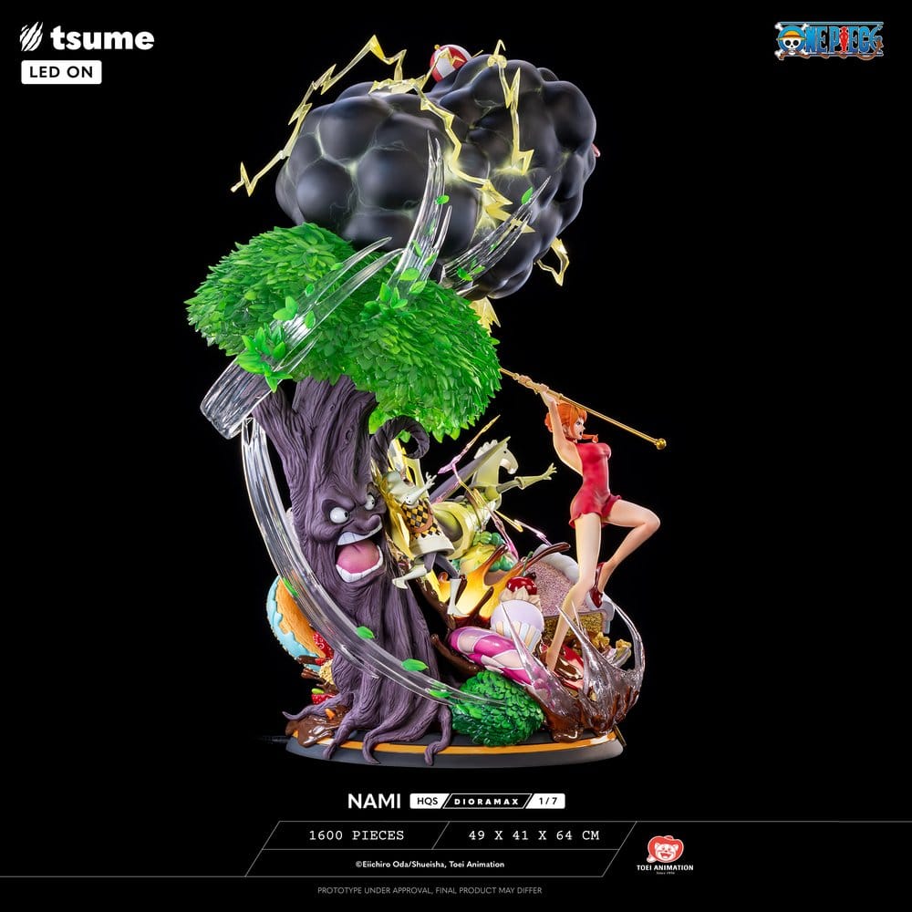 Statua Diorama One Piece HQS Dioramax Nami 1/6 Tsume 64 cm