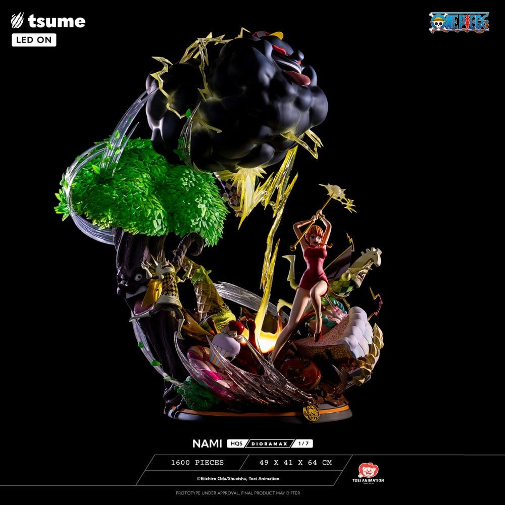 Statua Diorama One Piece HQS Dioramax Nami 1/6 Tsume 64 cm
