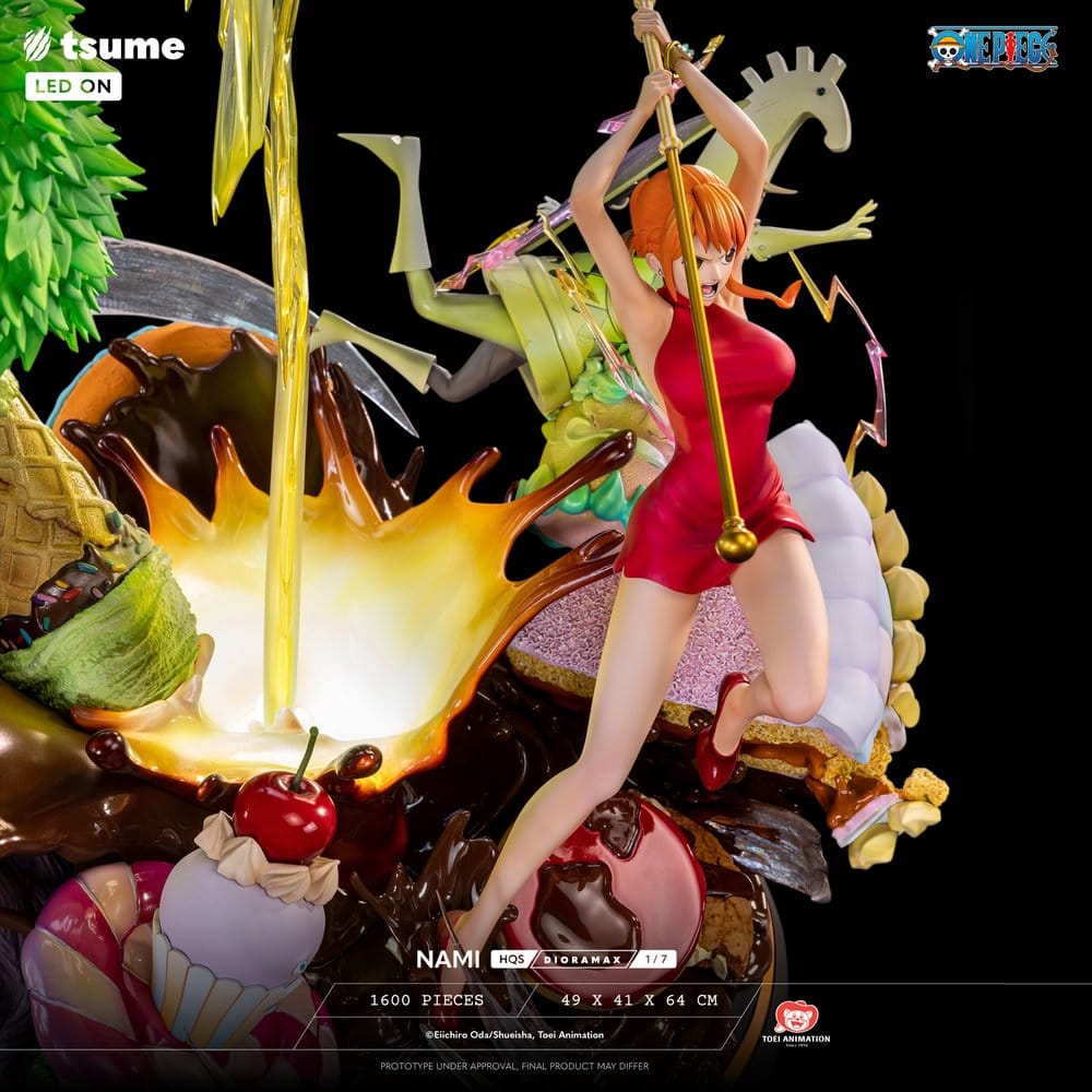 Statua Diorama One Piece HQS Dioramax Nami 1/6 Tsume 64 cm
