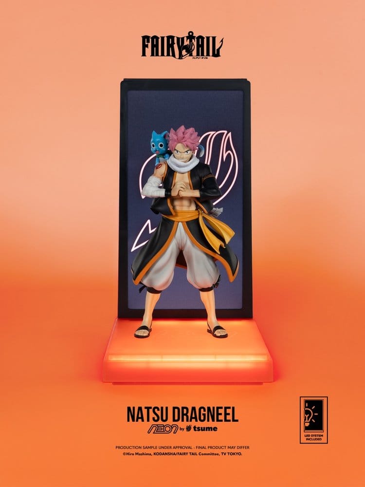 Fairy Tail Natsu Dragneel Statua 1/9 NEON 25 cm Tsume