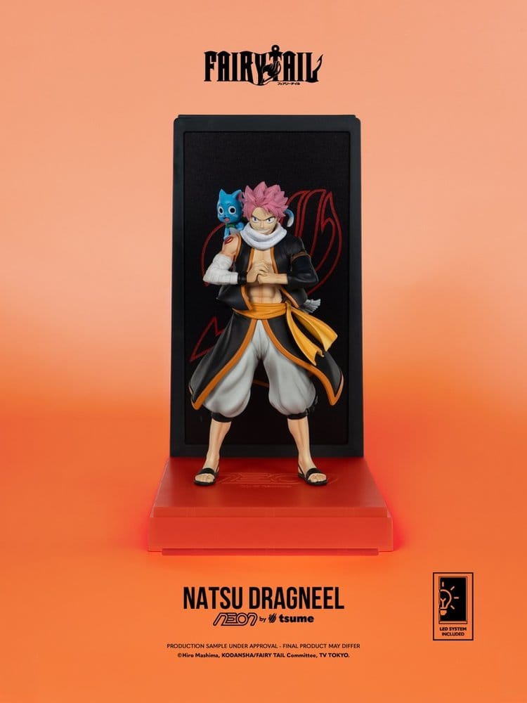 Fairy Tail Natsu Dragneel Statua 1/9 NEON 25 cm Tsume