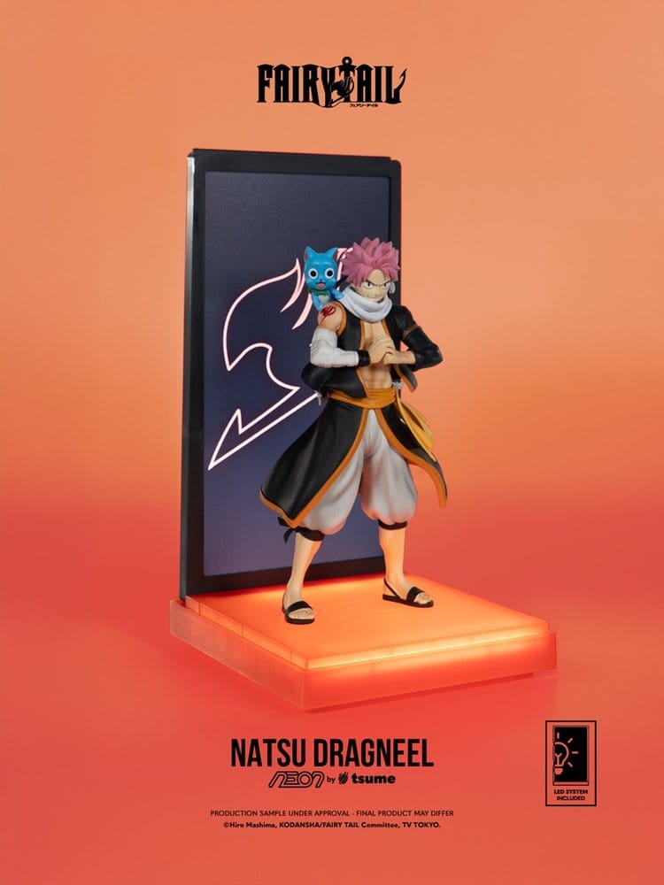 Fairy Tail Natsu Dragneel Statua 1/9 NEON 25 cm Tsume