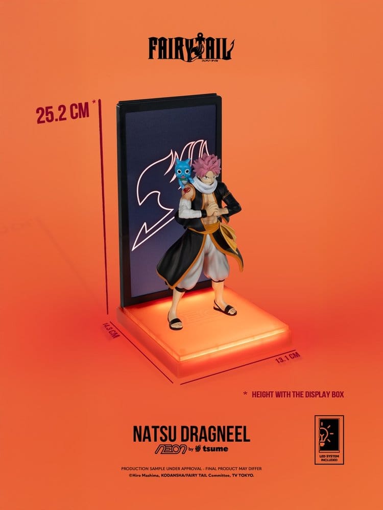 Fairy Tail Natsu Dragneel Statua 1/9 NEON 25 cm Tsume