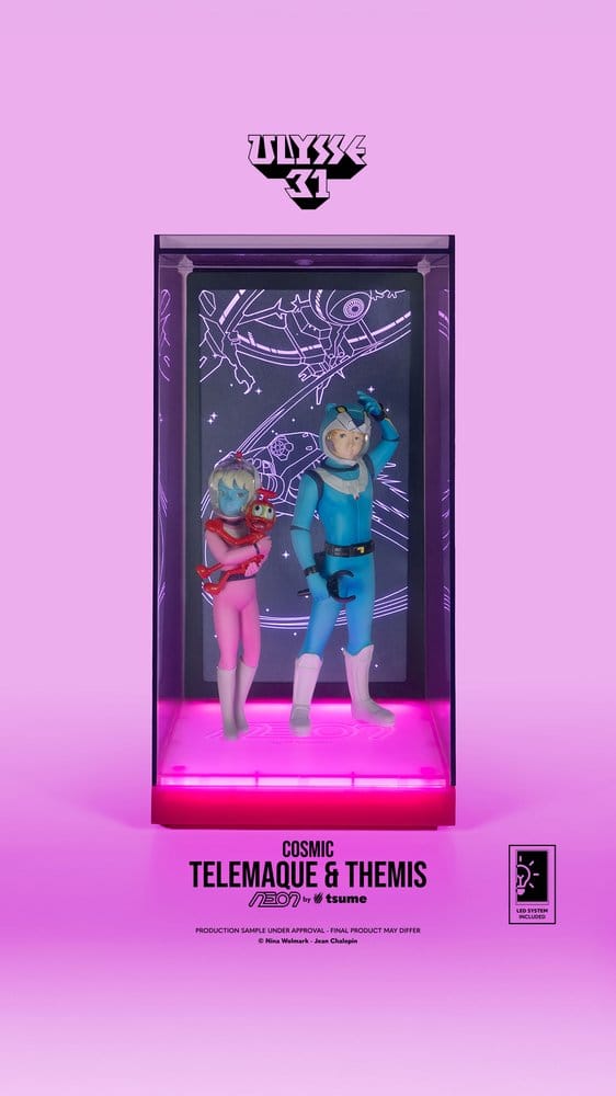 Ulysse 31 Statua 1/9 Telemaco e Themis Versione Cosmica Luminosa 20 cm Tsume