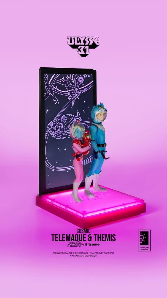 Ulysse 31 Statua 1/9 Telemaco e Themis Versione Cosmica Luminosa 20 cm Tsume