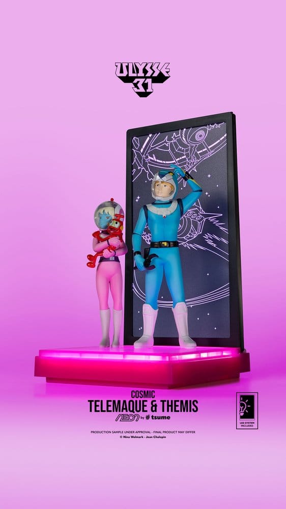 Ulysse 31 Statua 1/9 Telemaco e Themis Versione Cosmica Luminosa 20 cm Tsume