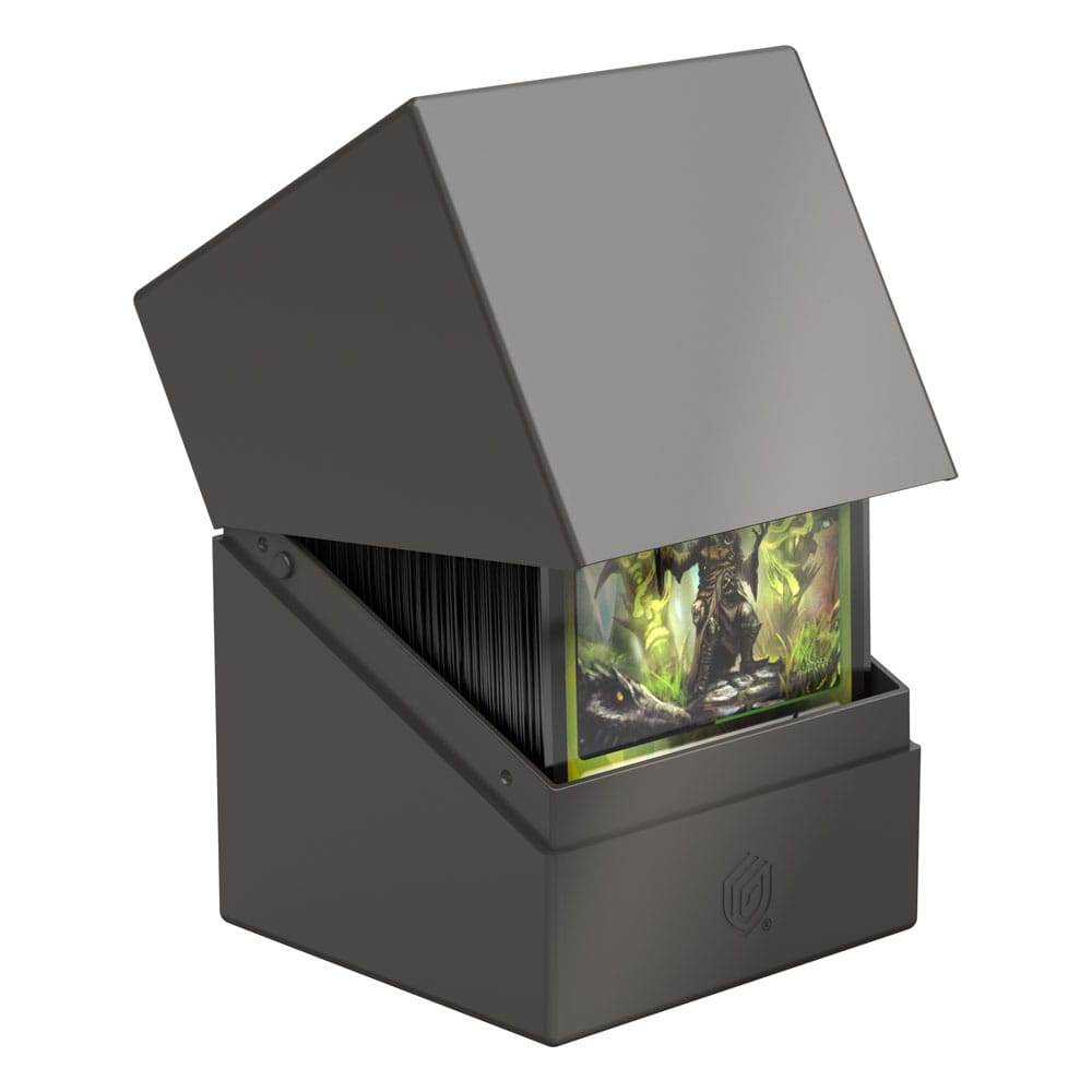 Ultimate Guard Boulder 100+ Solid Portacarte Grigio - Capienza 100 carte doppie
