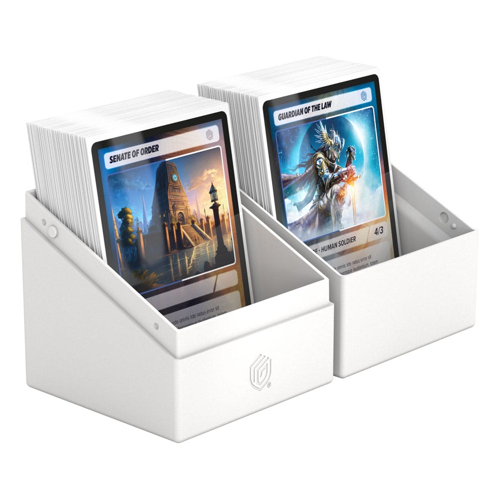 Ultimate Guard Boulder 100+ Solid Portadeck Bianco - Rigido per 100 Carte Doppie