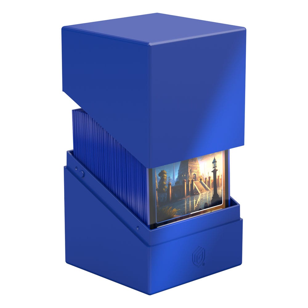 Ultimate Guard Boulder 100+ Solid Portacarte Blu - Capienza 100 carte doppie