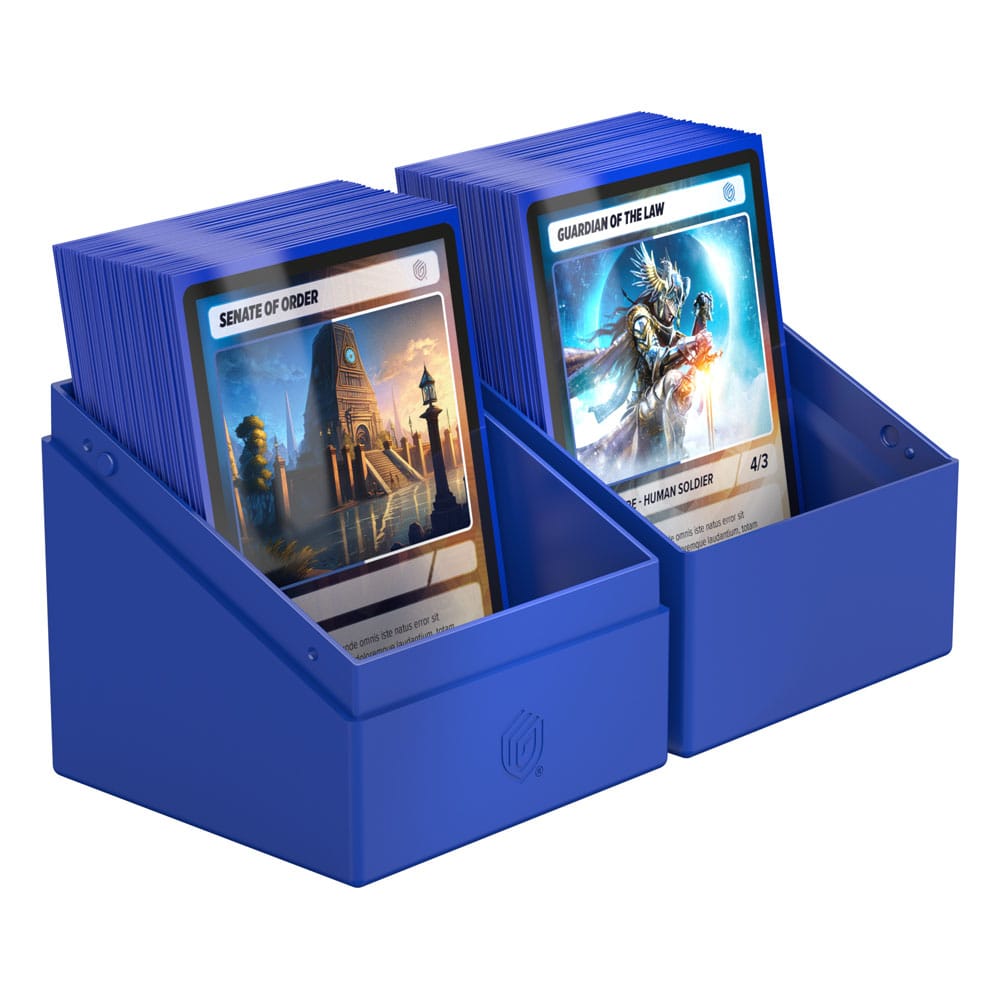 Ultimate Guard Boulder 100+ Solid Portacarte Blu - Capienza 100 carte doppie