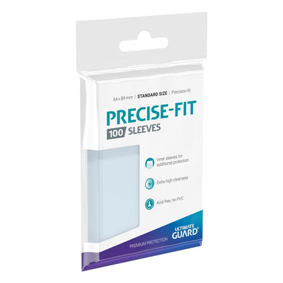 Ultimate Guard Precise-Fit Sleeves Standard Size (100) – Fodere interne extra-chiare per carte