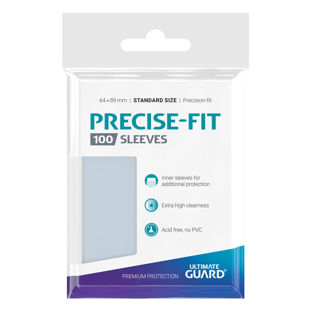 Ultimate Guard Precise-Fit Sleeves Standard Size (100) – Fodere interne extra-chiare per carte