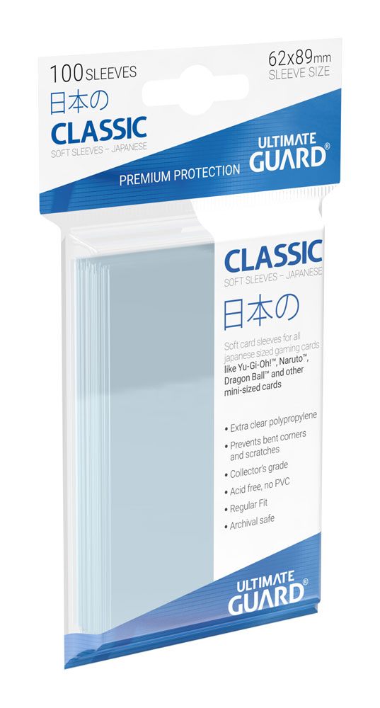 Ultimate Guard Classic Sleeves Japanese Size (100) – Protezione per Carte Yu-Gi-Oh! e Vanguard