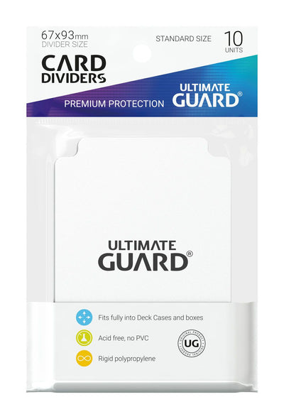 Ultimate Guard Divisori per Carte Formato Standard (10) - Bianco