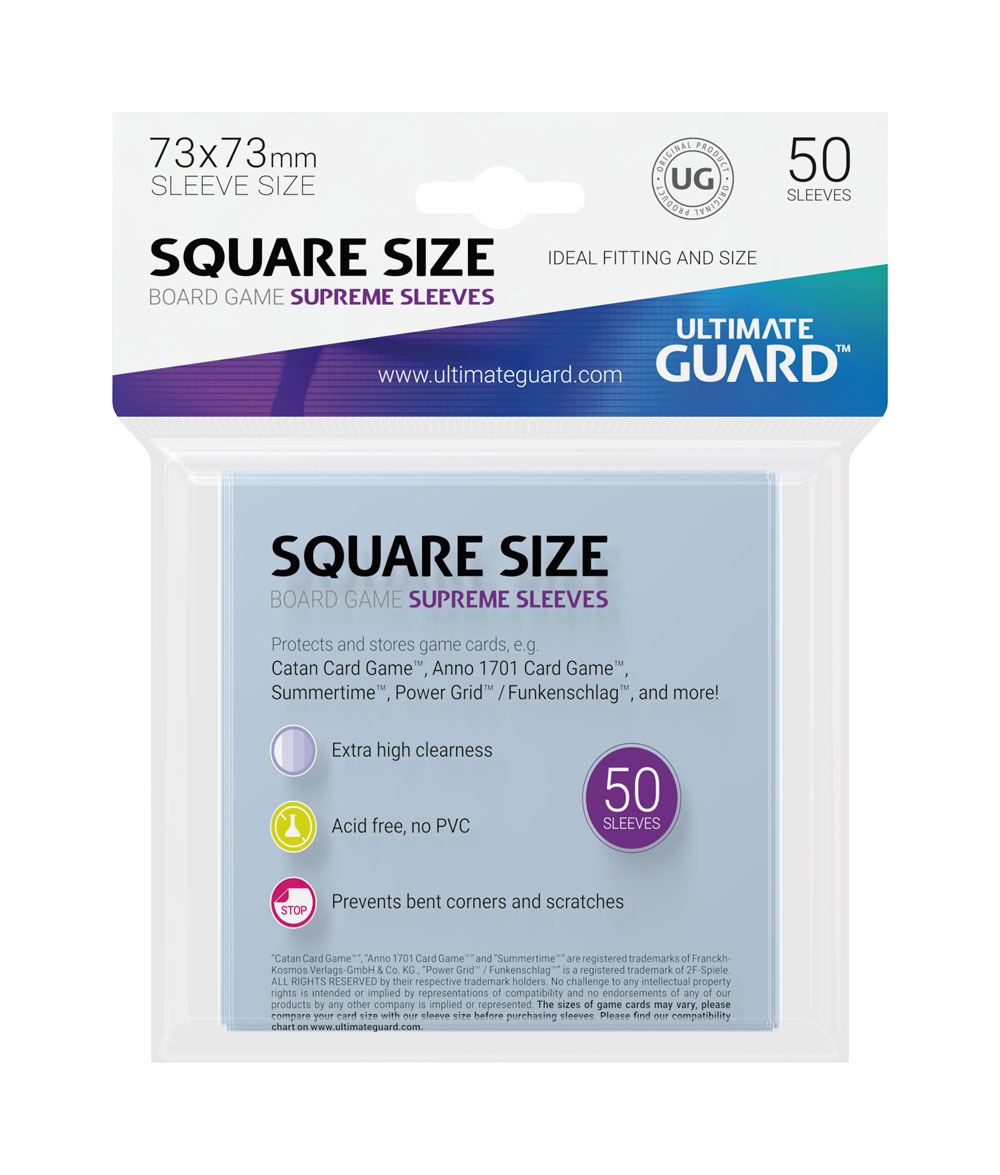 Ultimate Guard Supreme Sleeves per Carte Quadrate da Gioco (50)