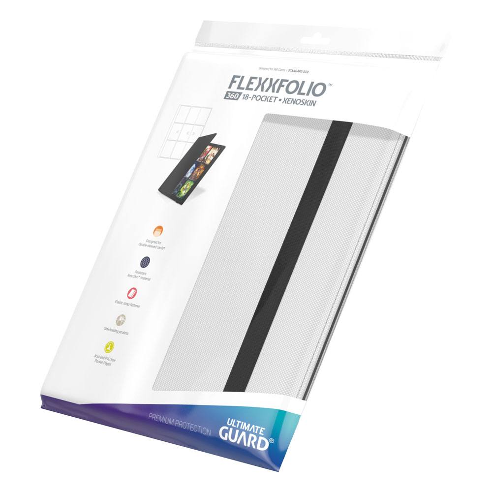 Ultimate Guard Flexxfolio 360 Album Portacarte 18 Tasche Xenoskin - Bianco