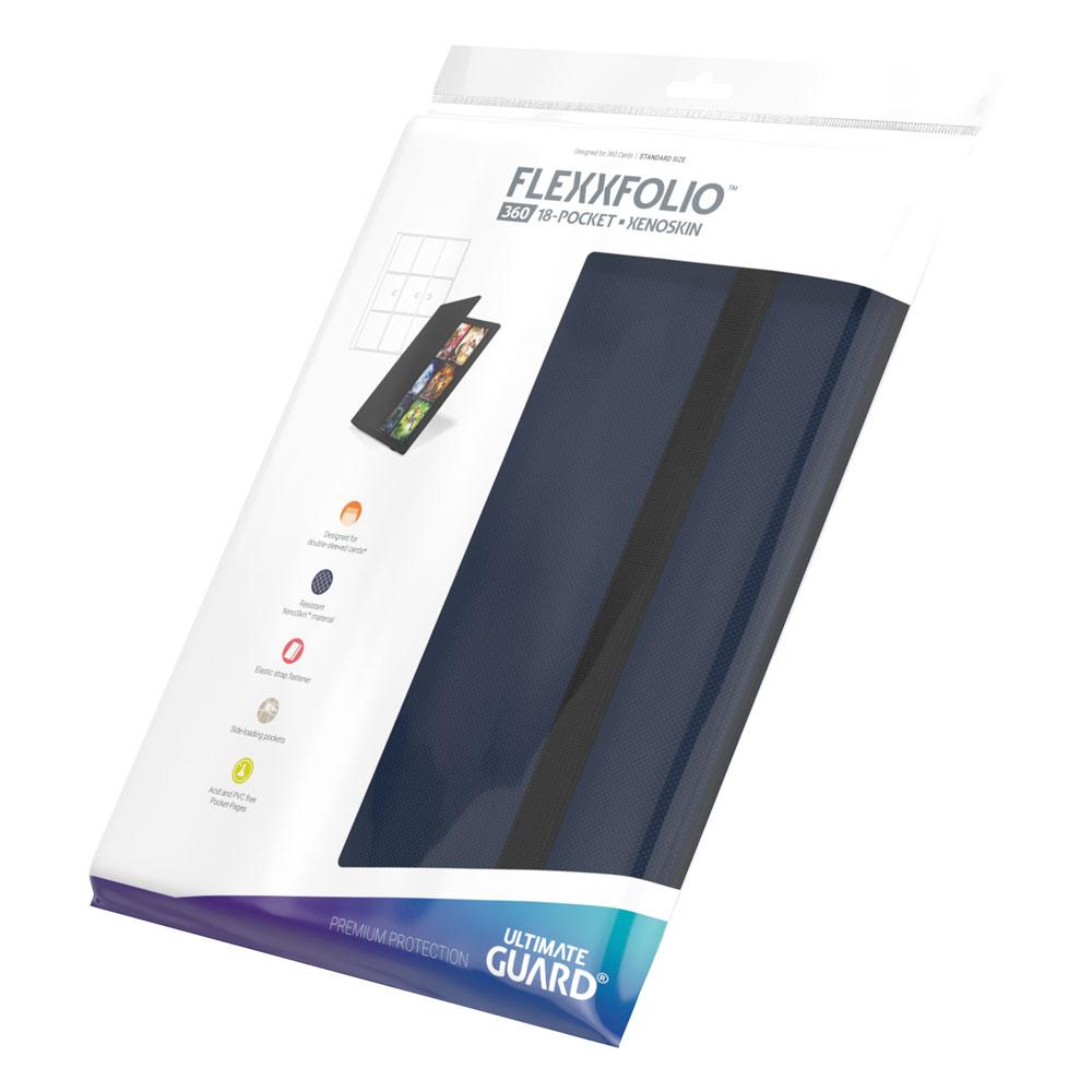 Ultimate Guard Flexxfolio 360 18 tasche Xenoskin - Album per carte collezionabili blu