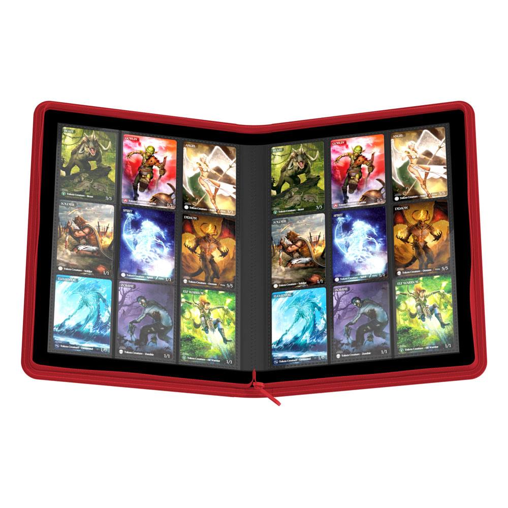 Ultimate Guard Zipfolio 360 18 tasche Xenoskin - Portafoglio carte rosso