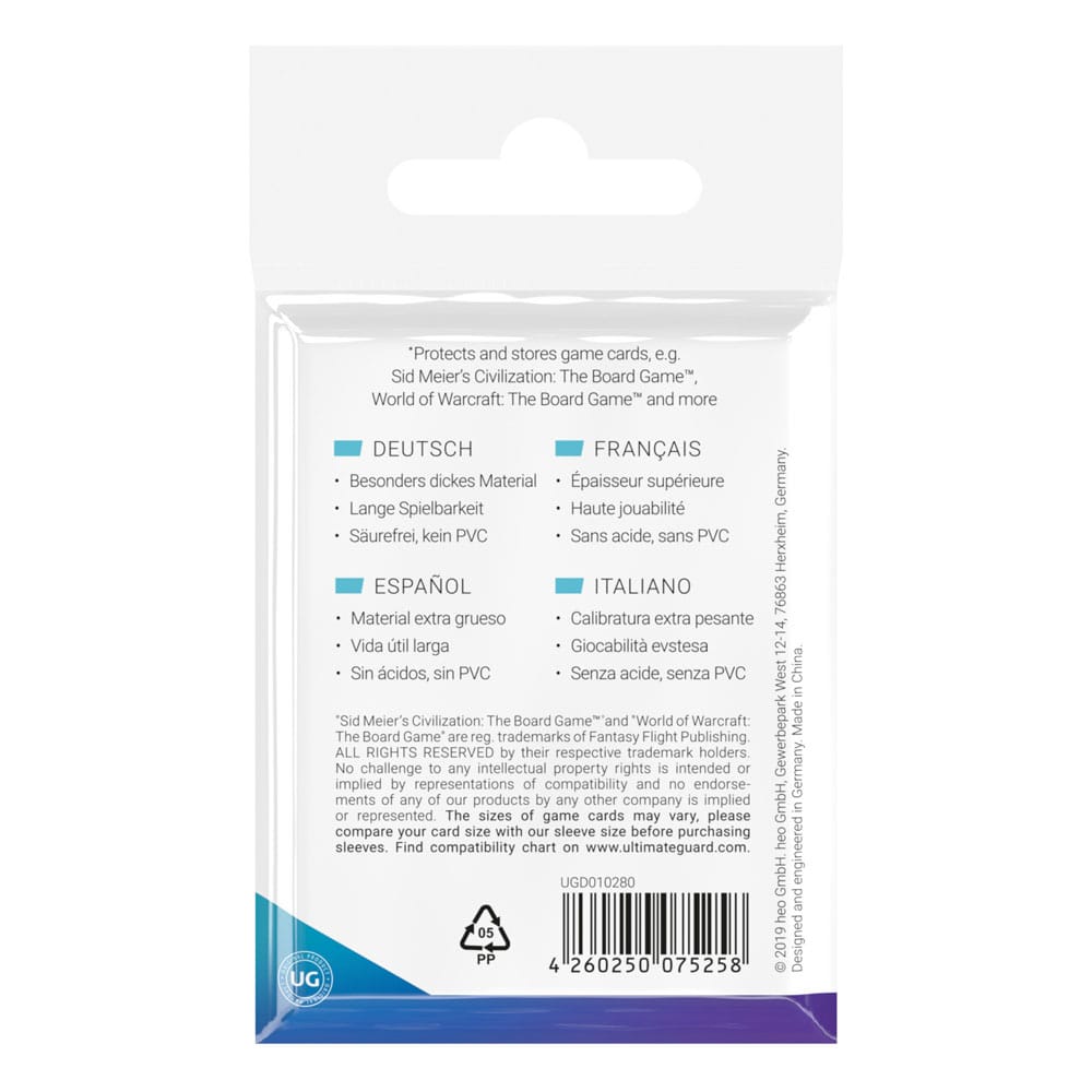Ultimate Guard Bustine per Carte da Gioco Mini American 44 × 67 mm – 50 Pezzi