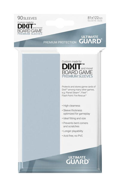 Ultimate Guard Bustine per Carte da Gioco da Tavolo (90) – Formato 81x122 mm, per Dixit™ e altri