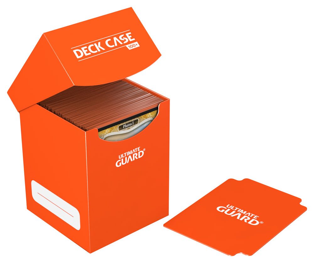 Ultimate Guard Deck Case 100+ - Arancione, Portamazzi per Carte TCG
